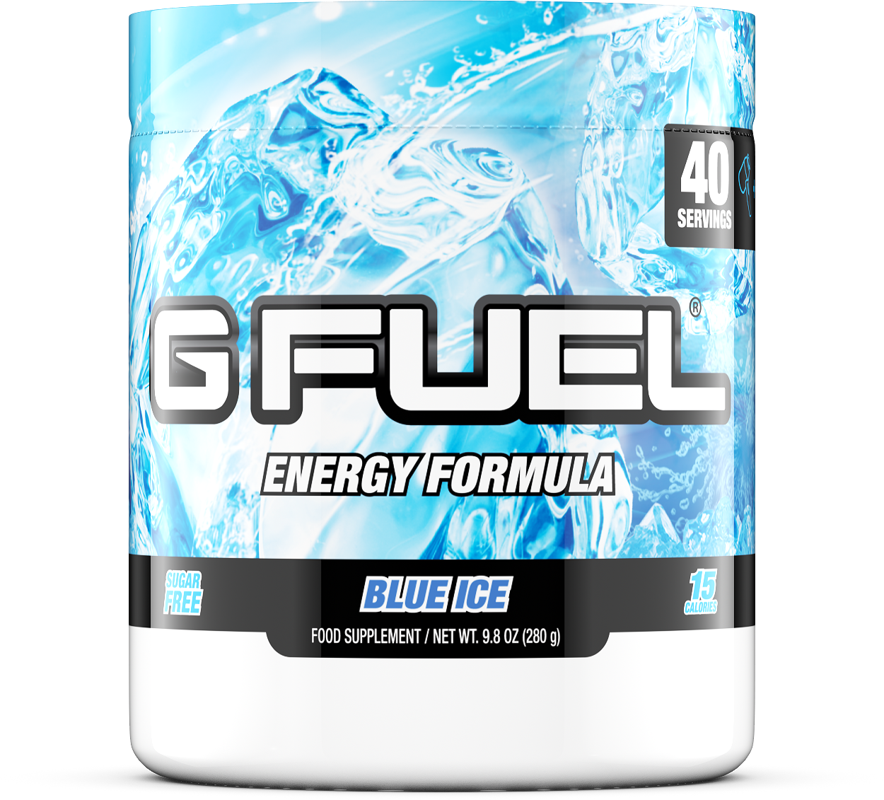 Gfuel Blue Ice Energy Formula Tub PNG image