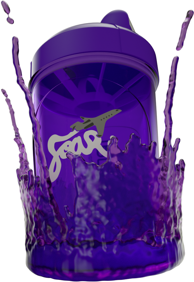 Gfuel Purple Splash Shaker Cup PNG image