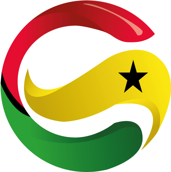 Ghana Flag Ribbon Graphic PNG image