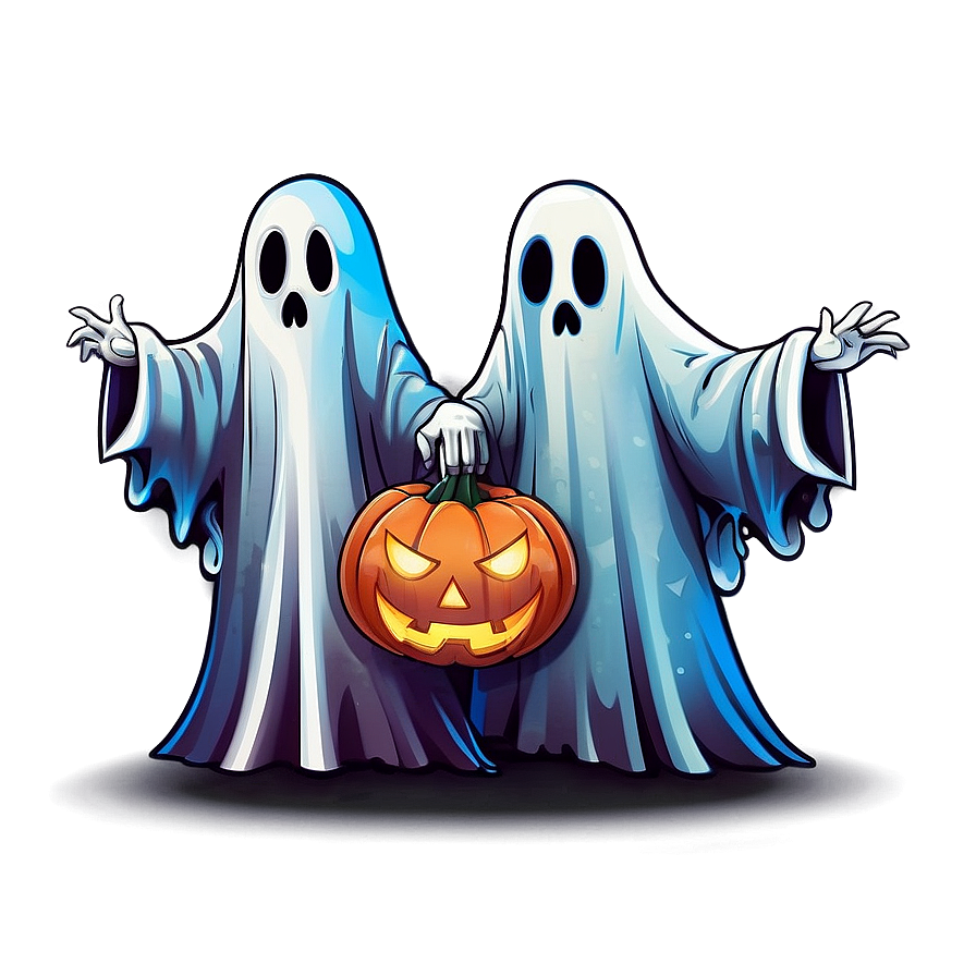 Ghastly Ghosts Trick Or Treat Png 27 PNG image