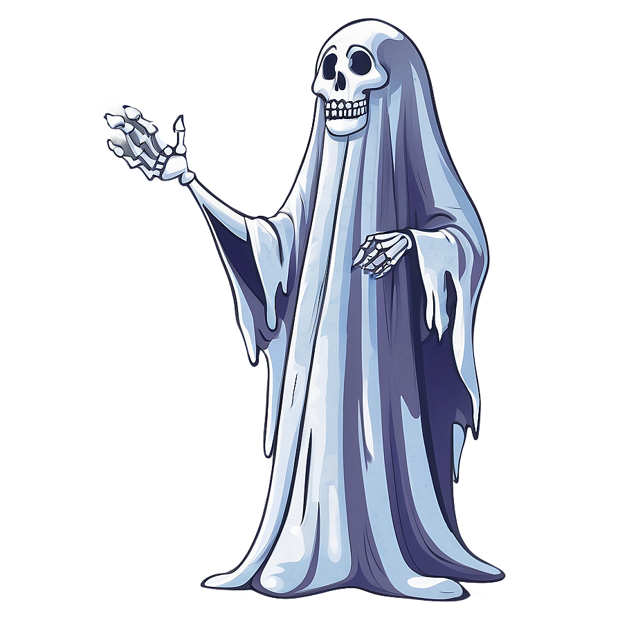 Ghost And Skeleton Cartoon Png 8 PNG image