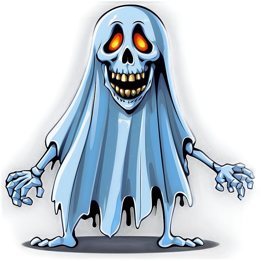 Ghost And Skeleton Cartoon Png Jpi PNG image