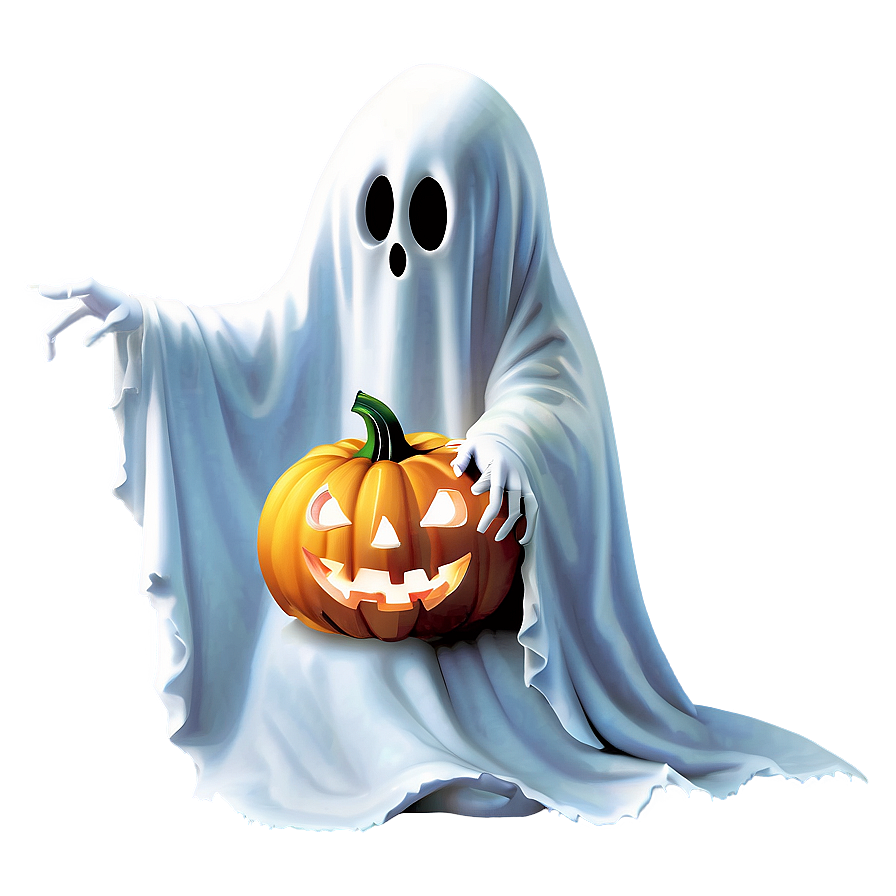 Ghost With Pumpkin Png Ysj99 PNG image