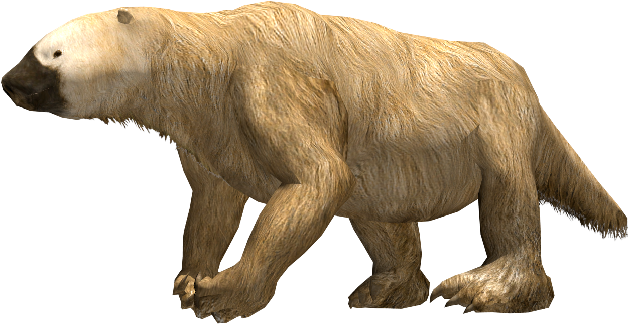 Giant Ground Sloth Illustration PNG image