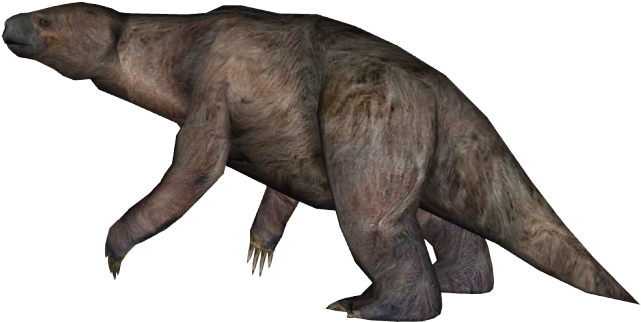 Giant Ground Sloth Illustration PNG image