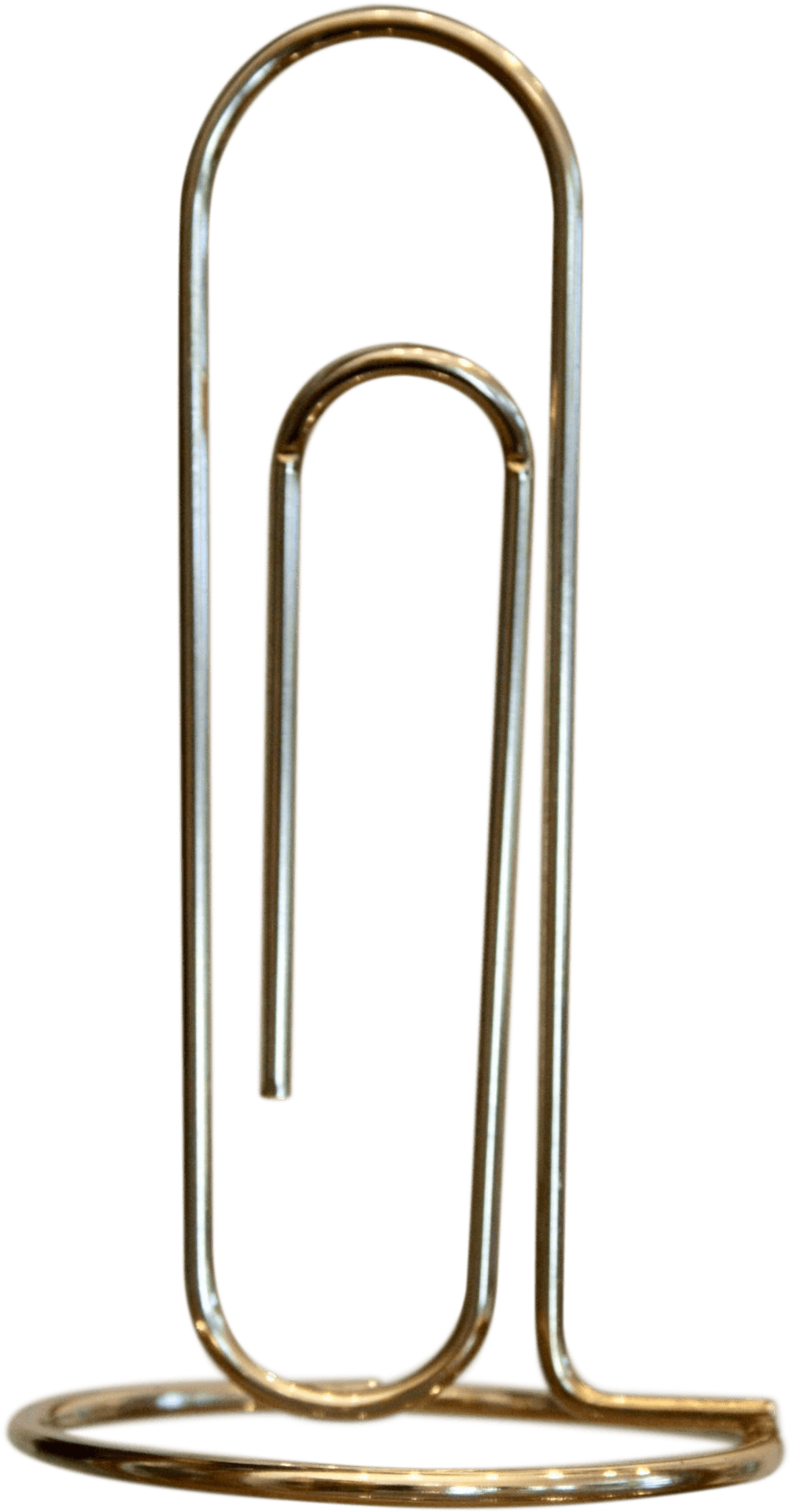 Giant Paperclip Sculpture PNG image