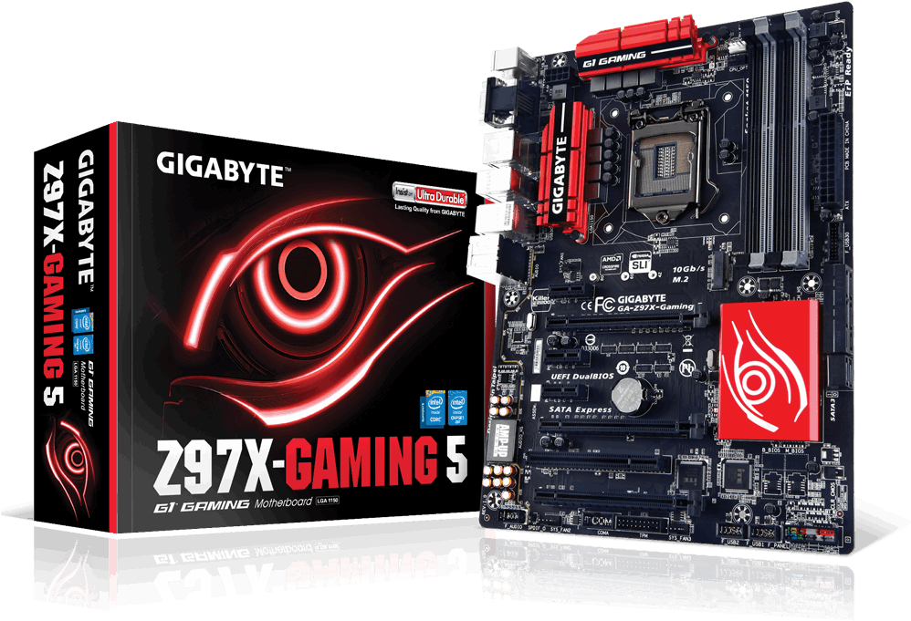 Gigabyte Z97 X Gaming Motherboard PNG image