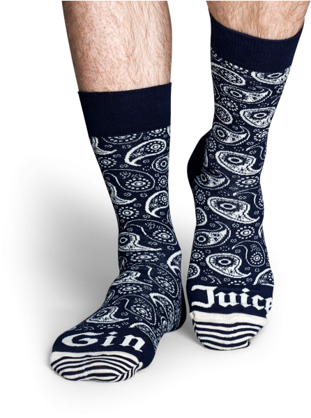 Gin Juice Themed Socks PNG image