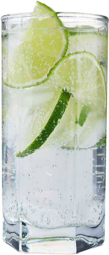 Ginand Tonicwith Lime Slices PNG image