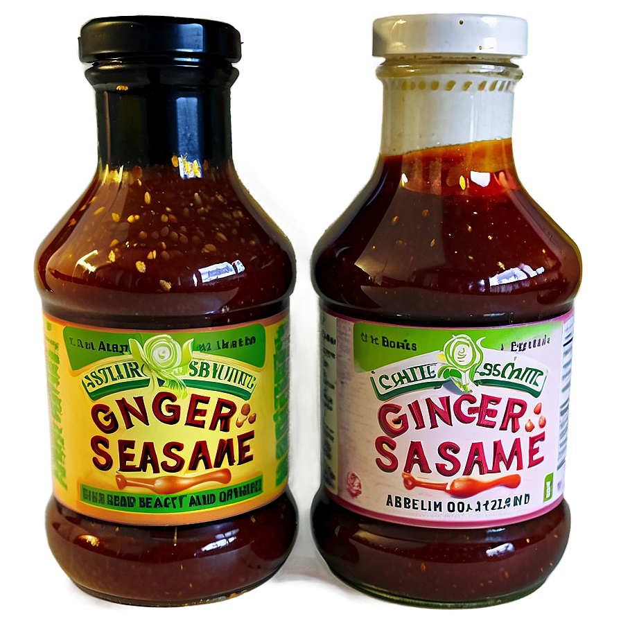 Ginger Sesame Bbq Sauce Png Hml82 PNG image