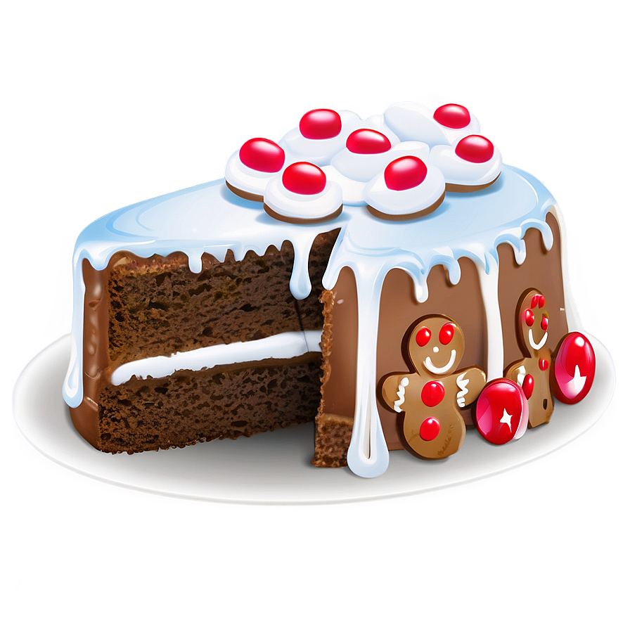 Gingerbread Cake, Slice Png 06132024 PNG image