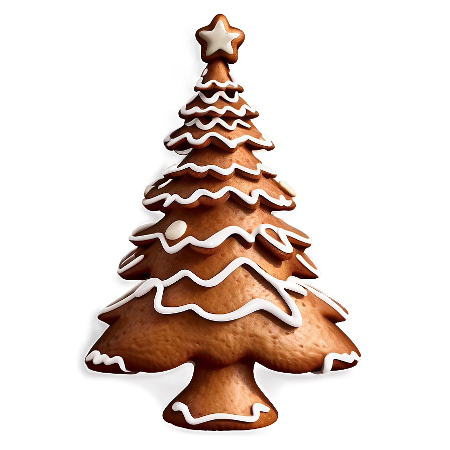 Gingerbread Christmas Tree Png Avf27 PNG image