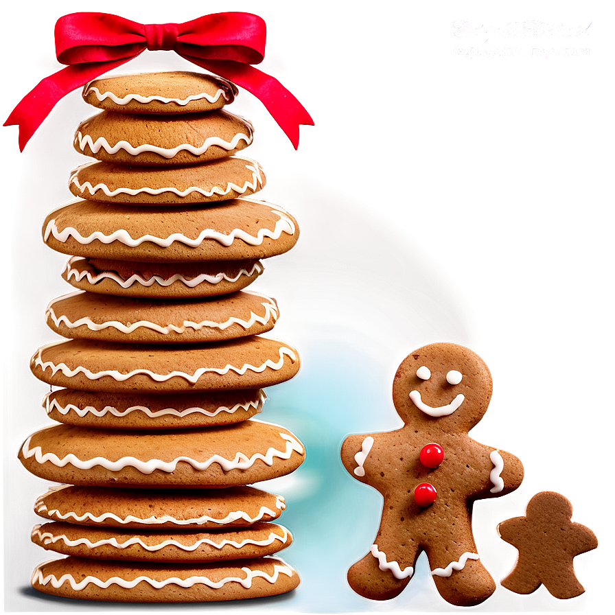 Gingerbread Cookies Stack Png Fmp PNG image