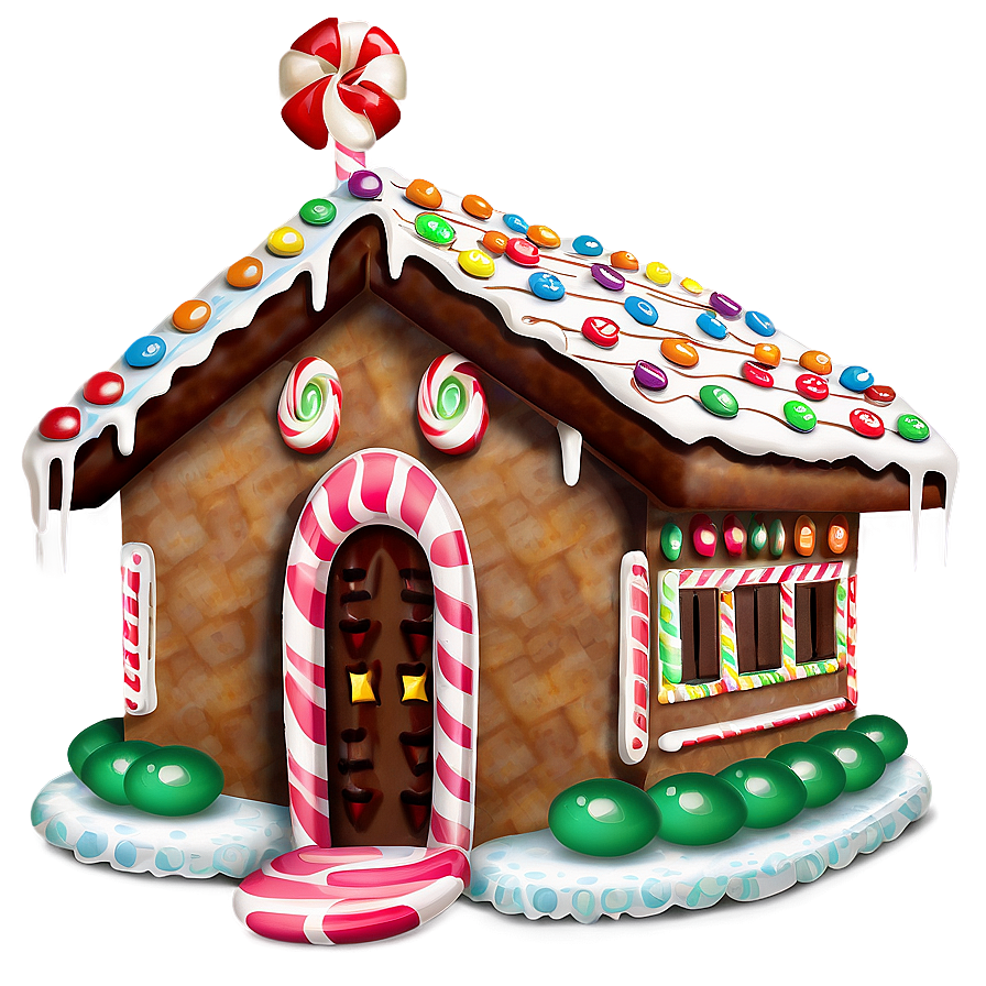 Gingerbread House Candy Png 05212024 PNG image