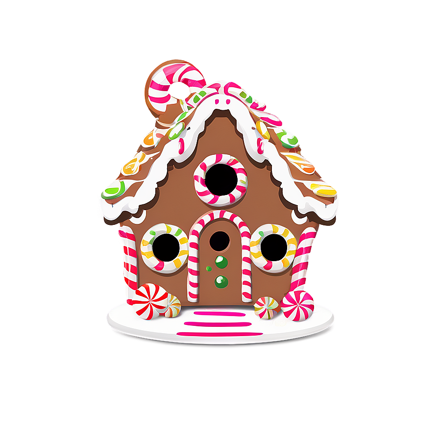 Gingerbread House Candy Png Nlx PNG image