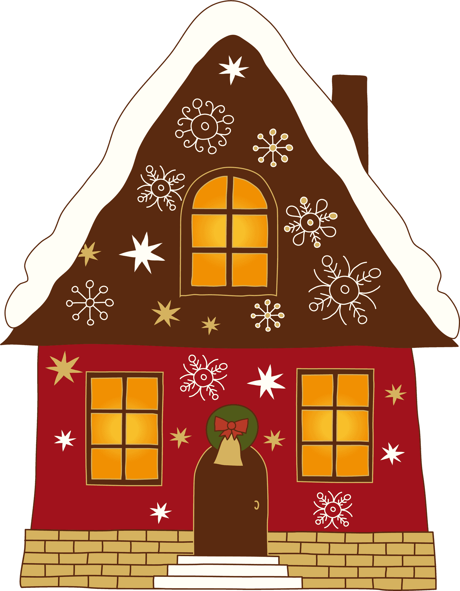 Gingerbread House Clipart PNG image