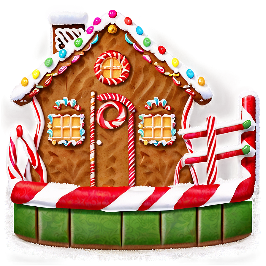 Gingerbread House Fence Png 73 PNG image