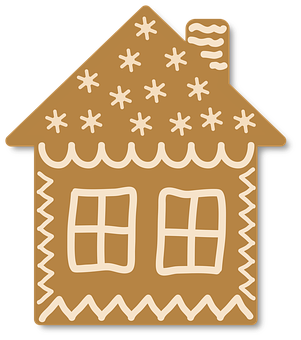 Gingerbread House Icon PNG image