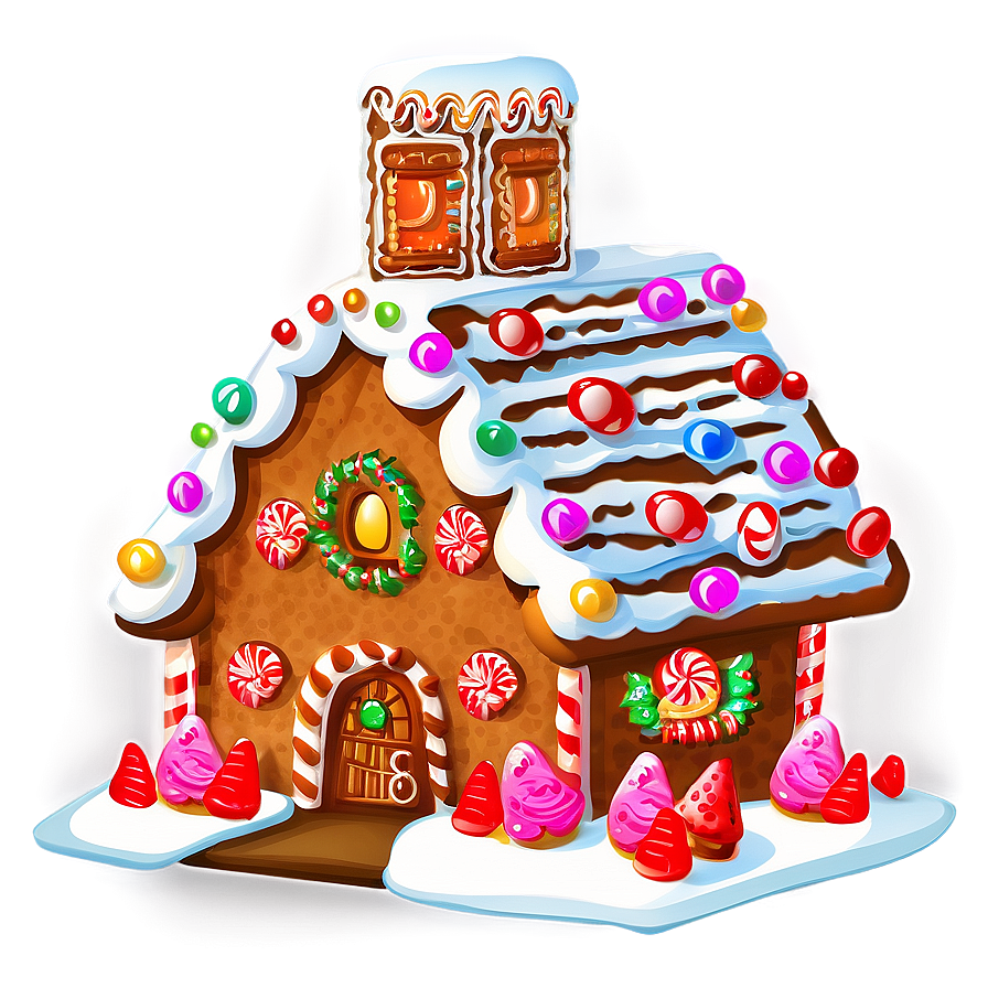 Gingerbread House Roof Png Fio5 PNG image