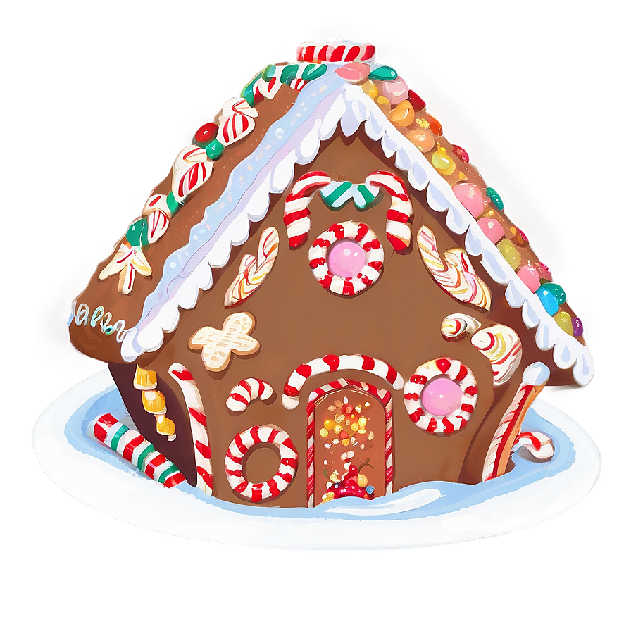 Gingerbread House Window Png 05212024 PNG image