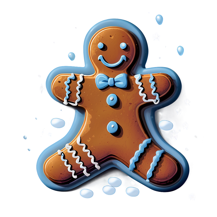 Gingerbread Man Icing Png Xqe99 PNG image