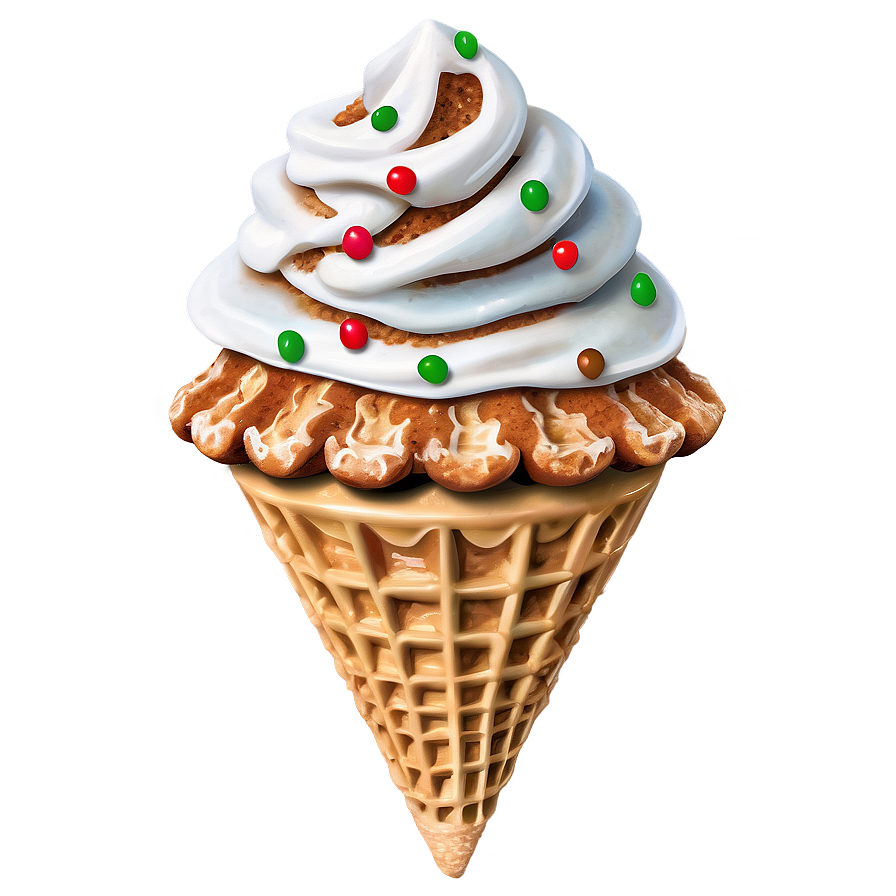 Gingerbread Waffle Cone Png Oxu35 PNG image