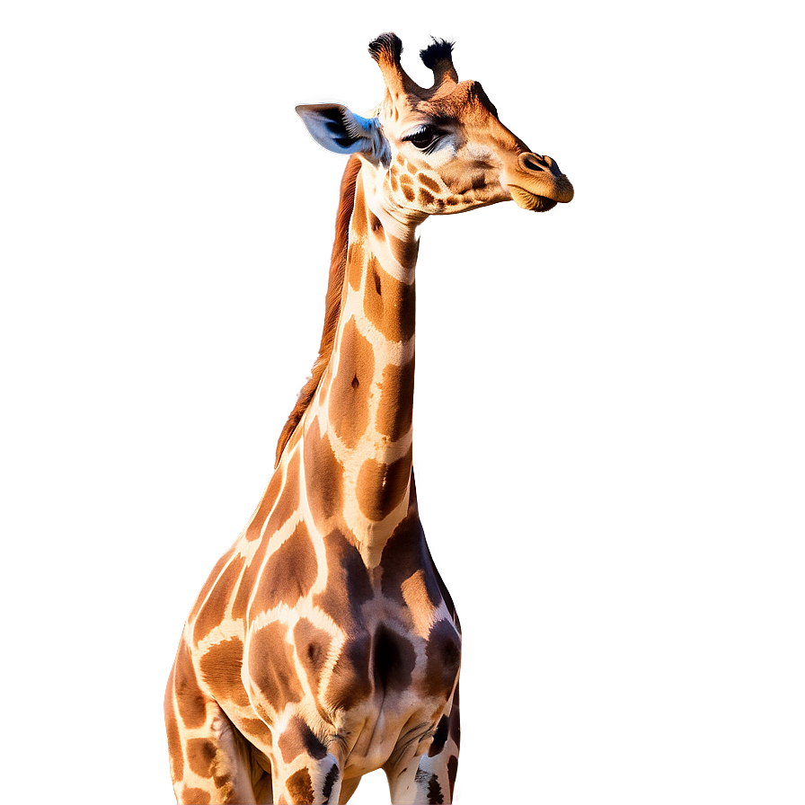 Giraffe At Golden Hour Png Ruk16 PNG image