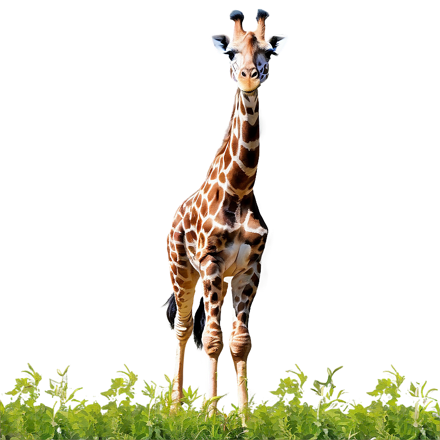 Giraffe Blend Into Nature Png Pbv89 PNG image