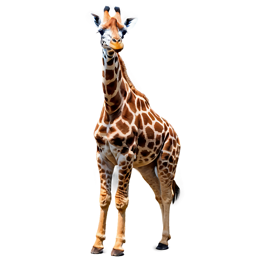 Giraffe Eating Leaves Png 15 PNG image