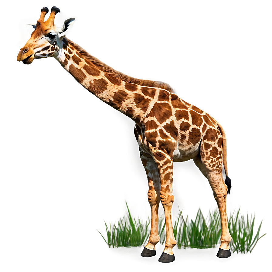 Giraffe In Wild Grass Png 59 PNG image