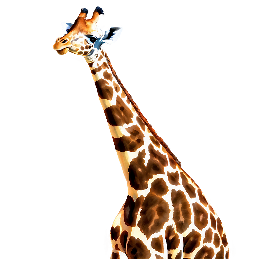 Giraffe In Wild Grass Png Miy7 PNG image