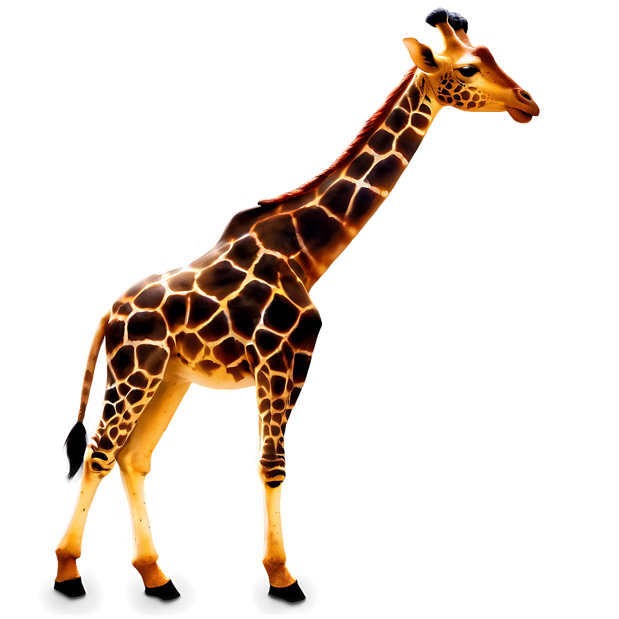 Giraffe Shadow Art Png 05062024 PNG image