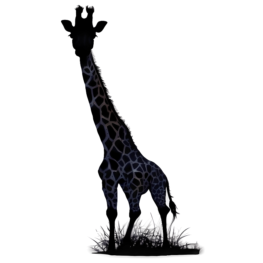 Giraffe Silhouette At Dusk Png 81 PNG image