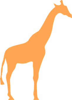 Giraffe Silhouette Graphic PNG image