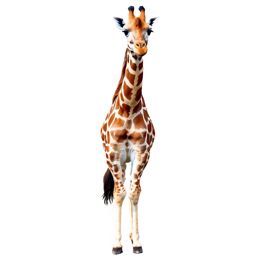 Giraffe With Birds Png Lnm PNG image