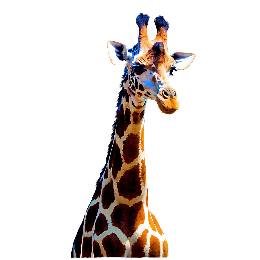 Giraffe With Colorful Spots Png 05062024 PNG image