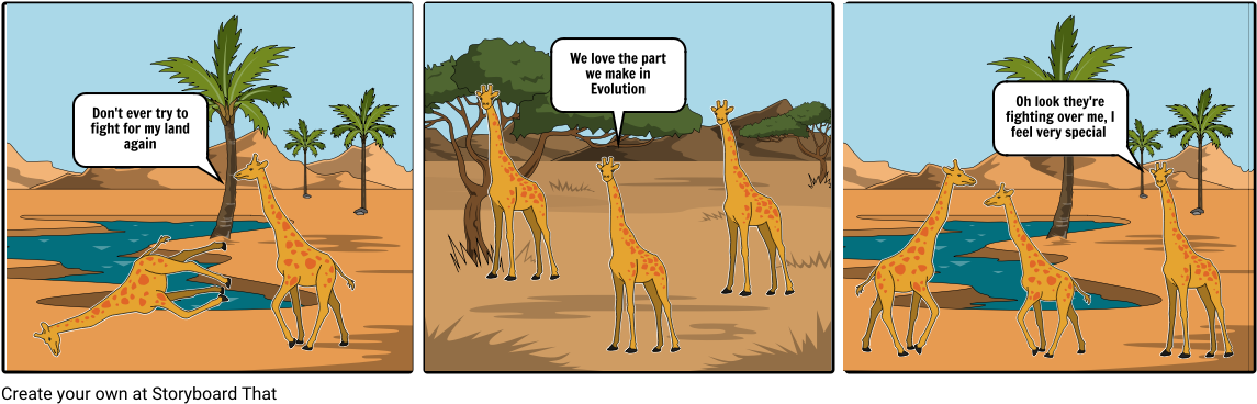 Giraffes_ Comical_ Conversation_ Comics PNG image