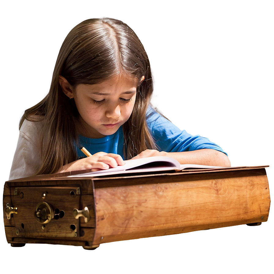 Girl Doing Homework Png Deo11 PNG image