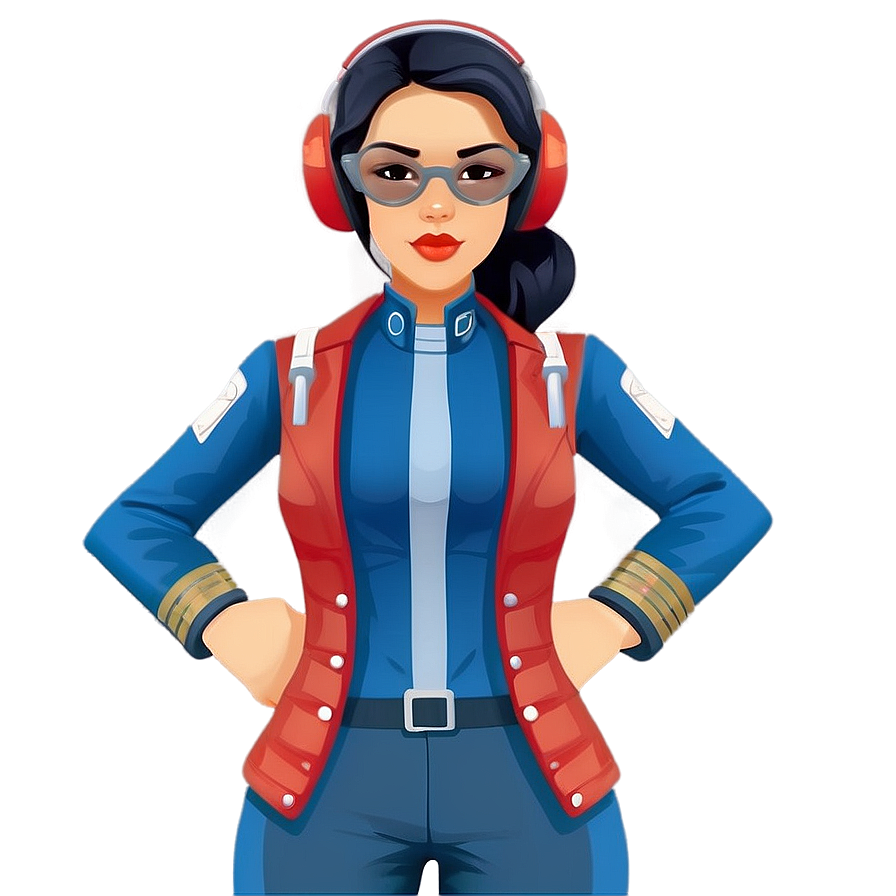 Girl Pilot Avatar Png Ubr93 PNG image