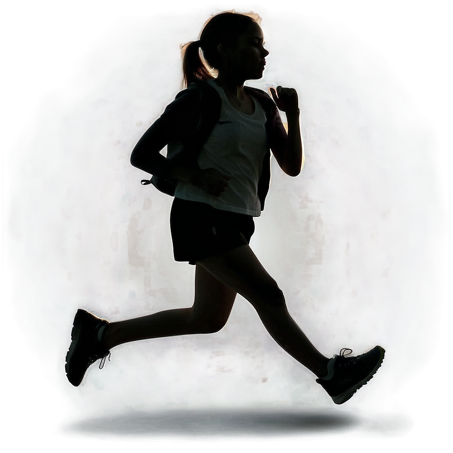 Girl Running Silhouette Png 39 PNG image