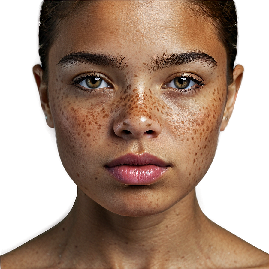 Girl With Freckles Png 06122024 PNG image