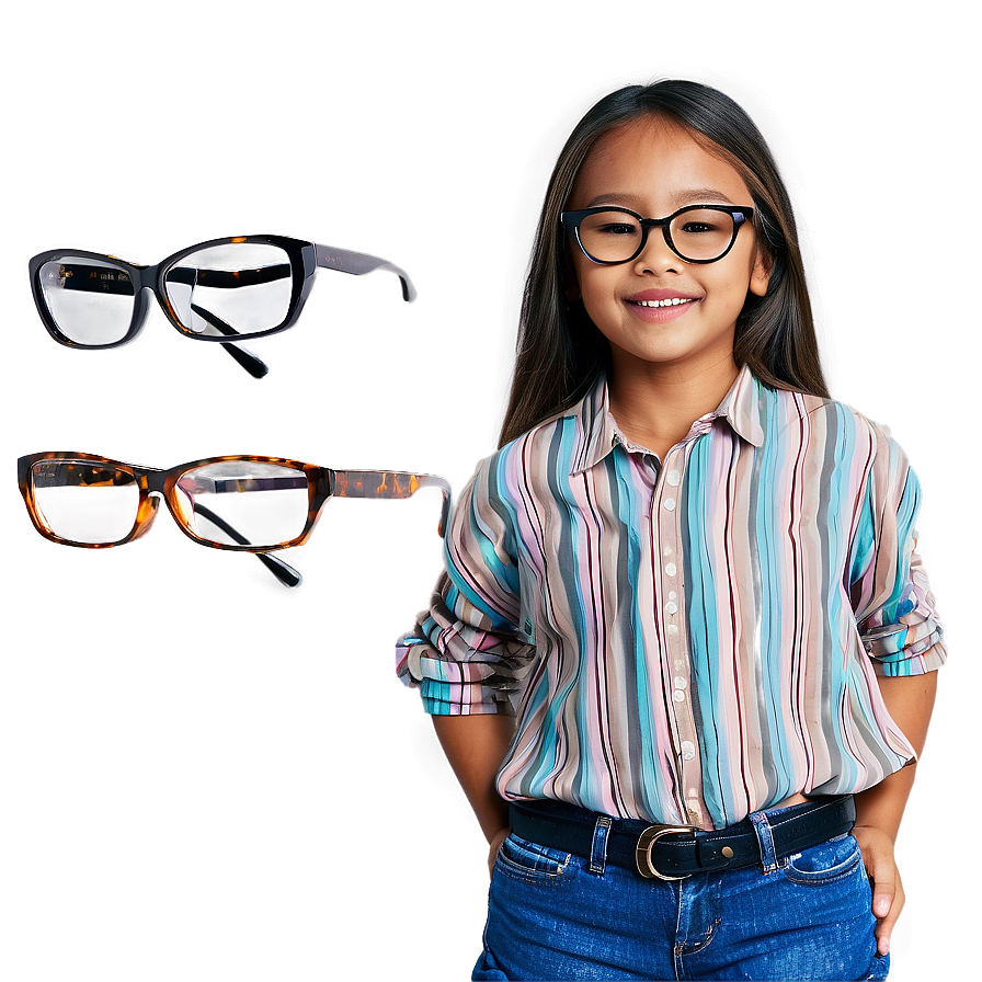 Girl With Glasses Png 81 PNG image