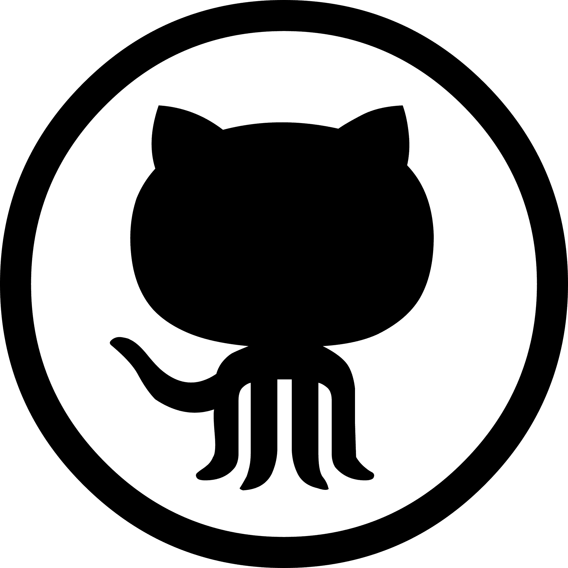 Git Hub Logo Octocat PNG image