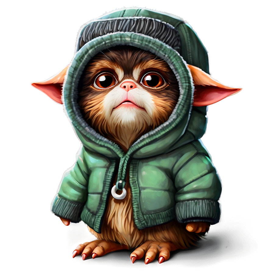 Gizmo In Winter Clothes Png Bwj22 PNG image