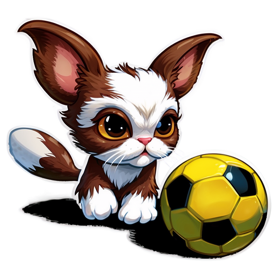 Gizmo Playing Soccer Png 06242024 PNG image