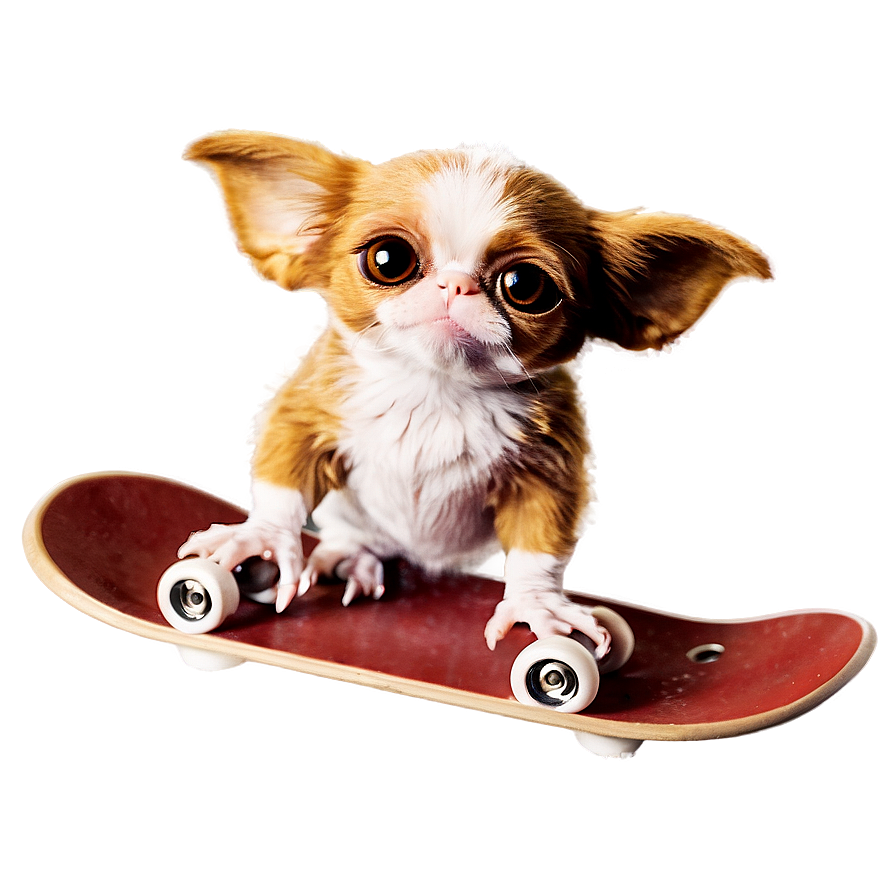 Gizmo Riding A Skateboard Png 06242024 PNG image