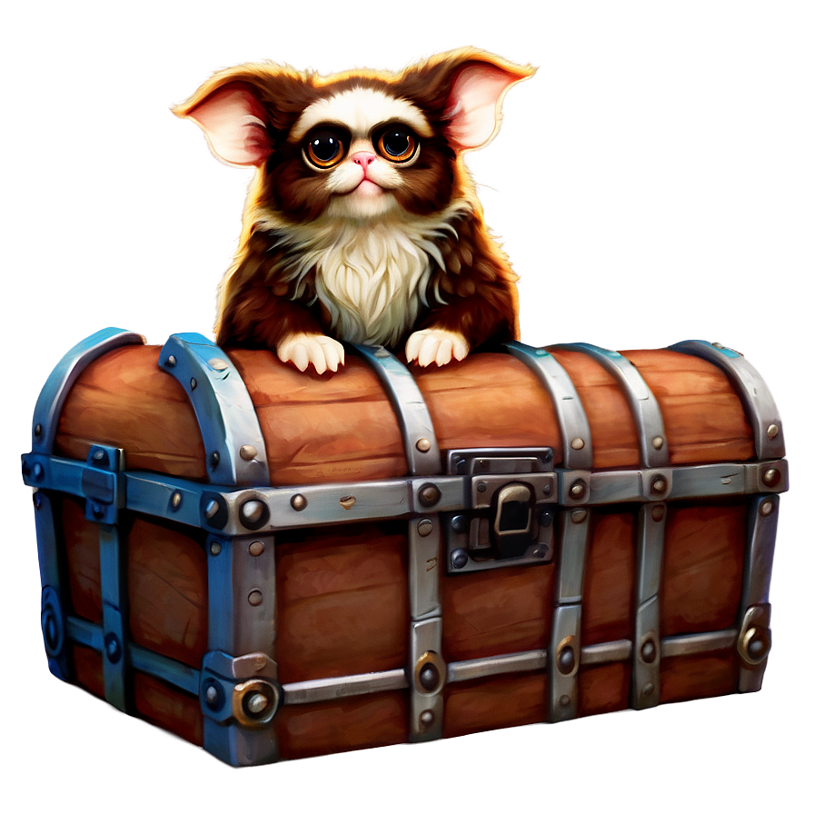 Gizmo With A Treasure Chest Png 06242024 PNG image