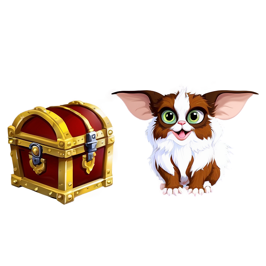 Gizmo With A Treasure Chest Png Aew PNG image