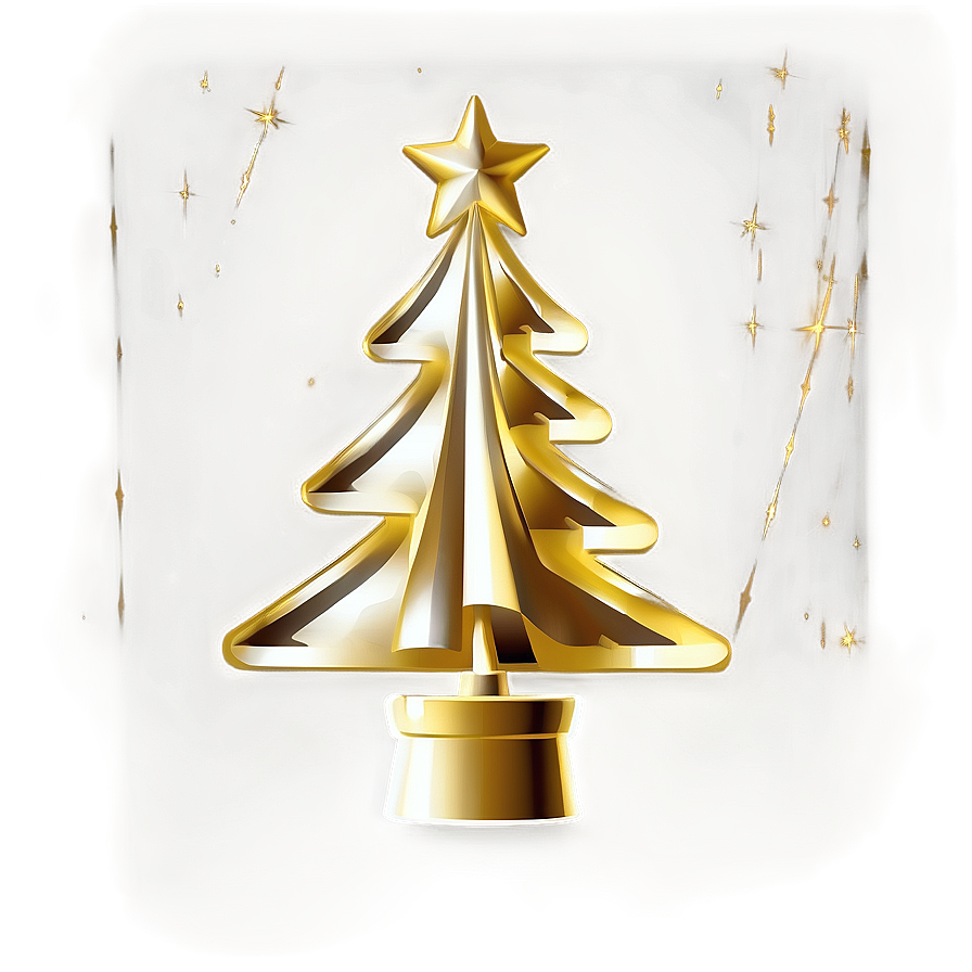 Glamorous Gold Christmas Tree Setups Png 06282024 PNG image