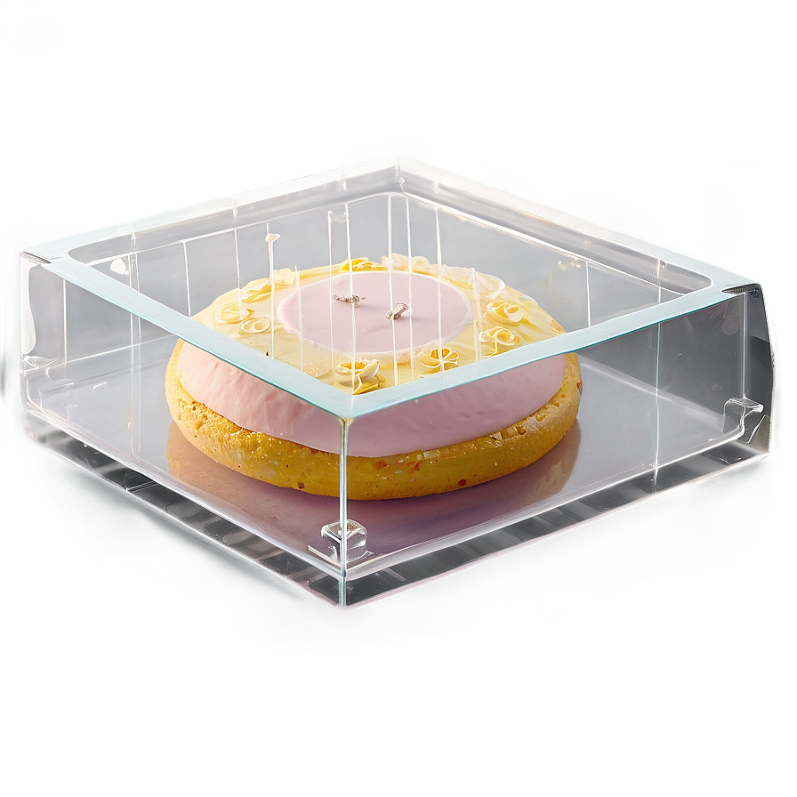 Glass Cake Box Png 06282024 PNG image